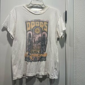 DaydreamerWhite Graphic T-Shirt with The Doors Print lg